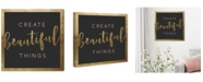 Oliver Gal Create Beautiful Things Canvas Art - 24" x 24" x 1.5"
